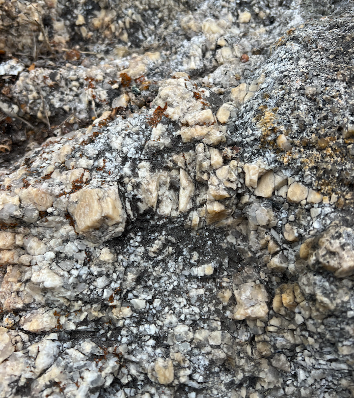 Large crystals closeup